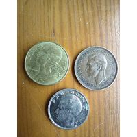 Великобритания 1 фартинг 1939, Бельгия 1 франк 1991, Франция 10 центов 1994-37