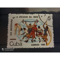 25 лет национальному спорту Куба 1986 год серия из 1 марки