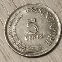 Сингапур 5 центов 1980г.