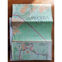 Карта Москвы 1988 г.