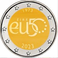2 евро Ирландия 2023 50 лет вступления в ЕС