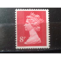 Англия 1973 Королева Елизавета 2*  8 пенсов