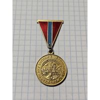 Значок-медаль ,,Участнику уборки Х целинного урожая'' Казахская ССР ЛМД  1964 г.