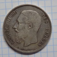5 франков Бельгии 1868