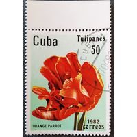 Марка Куба 1982 год Цветы