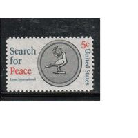 США-1967, (Мих. 924) , **  ,  Лео-клуб, Медаль(одиночка)