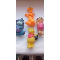 Резиновые игрушки Винни-Пух и его друзья (4шт.)