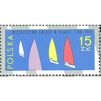 Польша 1965 Michel марка из Блока 36 (CV 3,5 eur) MNH Спорт Яхта Парус