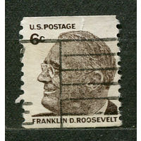 Президент Рузвельт. США. 1968. Полная серия 1 марка