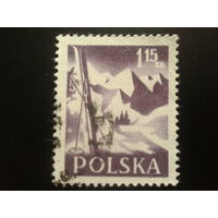 Польша 1956 горы, лыжи