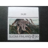 Финляндия 1995 рысь, совм. выпуск с Россией