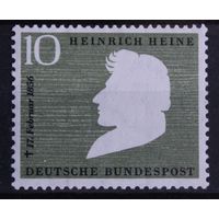 100 лет со дня смерти Генриха Гейне, Германия, 1956 год, 1 марка