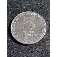 Бурунди 5 франков 1980 Unc