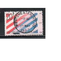 США-1982, (Мих.1582) , гаш. , Нидерланды, Флаг  (одиночка), (1)