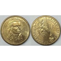 1 доллар США 2007г D, Джон Адамс