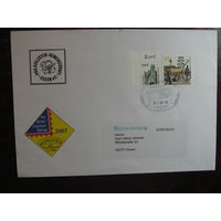 Конверт ФРГ с марками 2003 года спецгашение