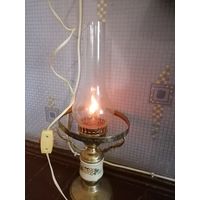 Лампа с огоньком латунная