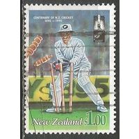 Новая Зеландия. 100 лет ассоциации крикета. 1994г. Mi#1395.