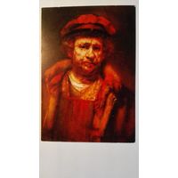 Рембрандт. Автопортрет в красной шапке. Издание Германии