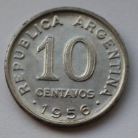 Аргентина 5 сентаво, 1956 г.