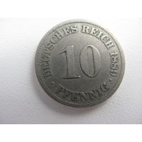 10 пфеннигов 1889 А