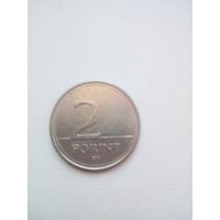 2 форинта 1995г. Венгрия