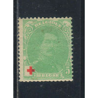 Бельгия Кор 1914 В пользу Красного Креста Альберт I Надп Стандарт #107*
