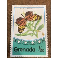 Гренада 1975. Бабочки. Lycorea Cerres. Марка из серии