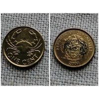 Сейшельские острова 1 цент 2004/фауна/краб/ FA