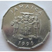 Ямайка 1 цент 1996 - нечастая, тираж неизвестен!