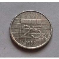 25 центов, Нидерланды 1989 г.