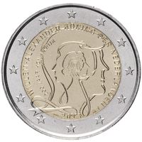 2 евро Нидерланды 2013 200 лет королевства UNC из ролла
