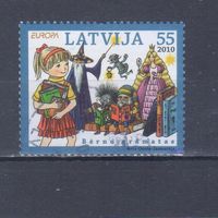 [1153] Латвия 2010. Книги для детей.Европа.EUROPA. Гашеная марка.