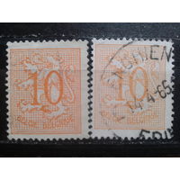 Бельгия 1951 Стандарт 10 сантимов Оттенки цвета