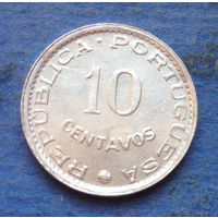 Гвинея-Биссау Португальская колония 10 центаво 1973 тираж 100.000