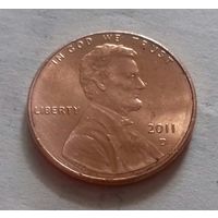 1 цент США 2011 D