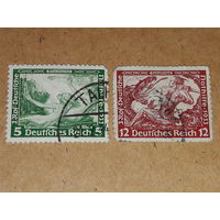 Германия Рейх 1933 Произведения Вагнера "Зигфрид" и "Золото Рейна" 2 марки из серии