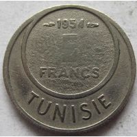 Тунис 5 франков 1373 (1954)