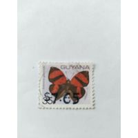 Гайана 1981 н/п бабочка