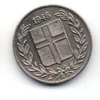 РЕСПУБЛИКА ИСЛАНДИЯ. 25 ЭЙРЕ 1946