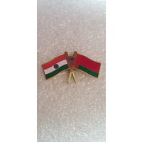 Флаги Индия-Беларусь