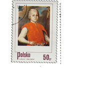 Марки Польша 1974 год Дети в польской живописи. 1 марка из живописи