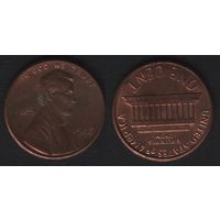США km201b 1 цент 1986 год (-) (f2