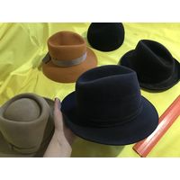 Шляпа шляпы дамские мужские СССР ГДР ретро винтаж унисекс