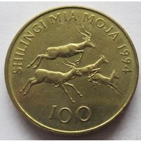 Танзания 100 шиллингов 1994 - состояние!