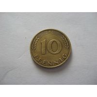 Германия 10 пфеннингов 1950г