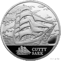 1 рубль 2011 Катти Сарк (Сutty Sark). Парусные корабли (б)