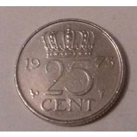 25 центов, Нидерланды 1973 г.