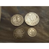 Лот старых серебряных монет. Распродажа коллекции.
