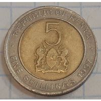 Кения 5 шиллингов, 1997 (15-10-3)